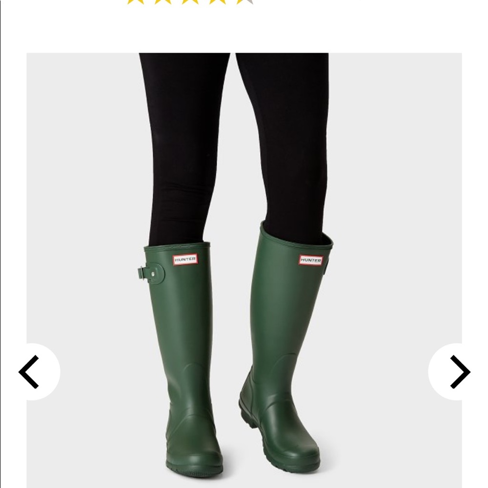 Tall Green Hunter Boots- good condition